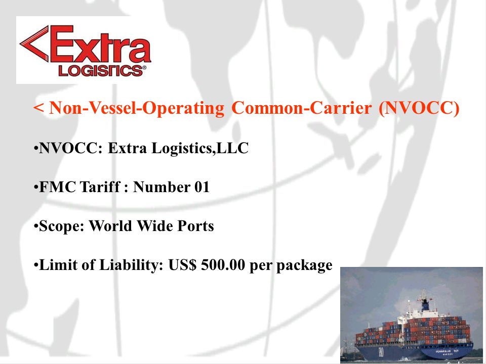< Freight Forwarding Services Banking - Letter of Credit Complete Export & Import Documentation Automated Export System (AES) Compliant Logistical Solutions Hazardous Goods- Certified