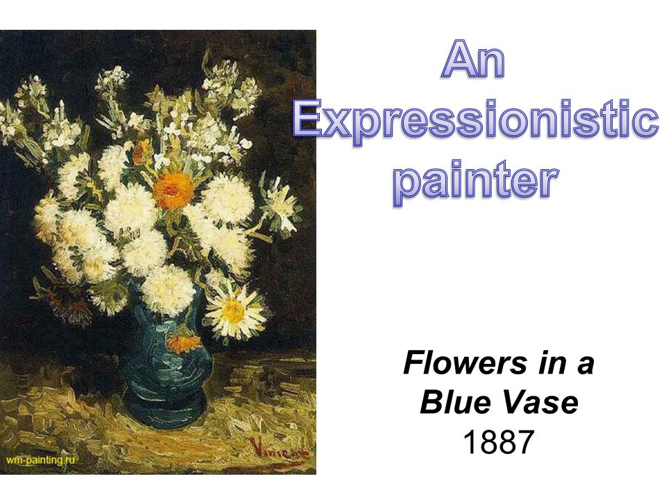 Flowers in a Blue Vase 1887