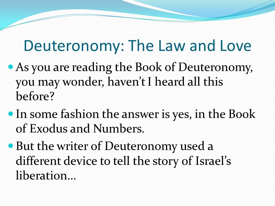 what is the book of deuteronomy all about