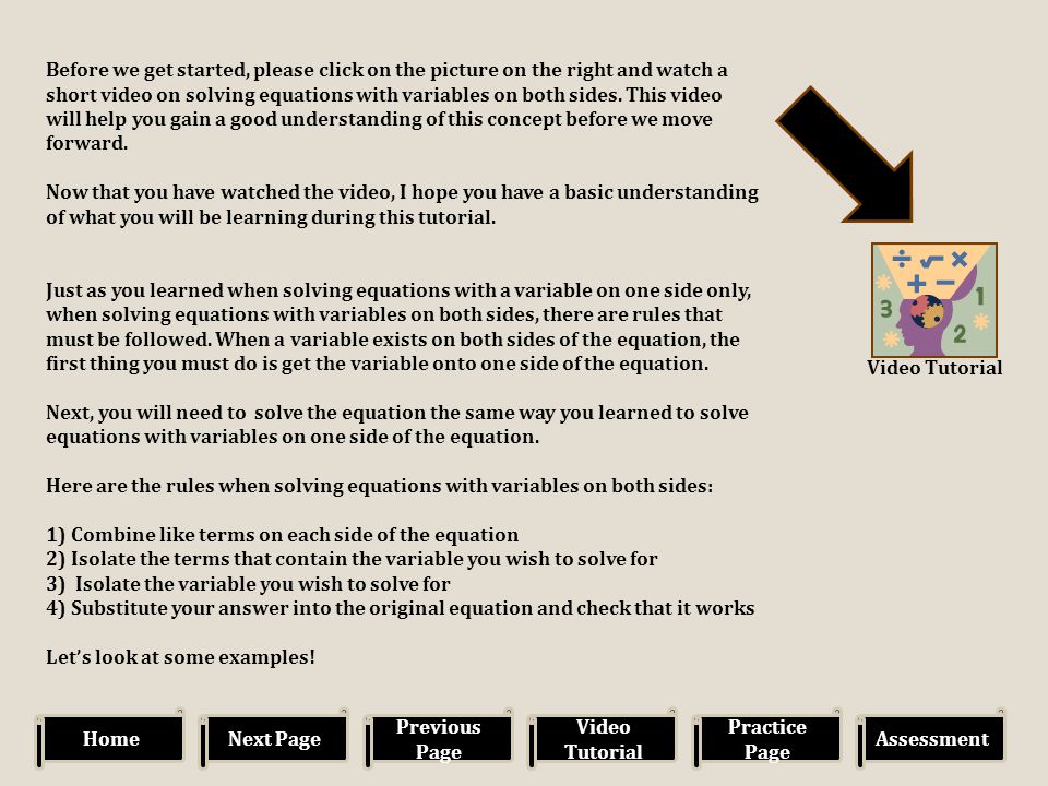Solving Equations With Variables On Both Sides Practice Talkchannels Equations With Variables On Both Sides Practice Talkchannels