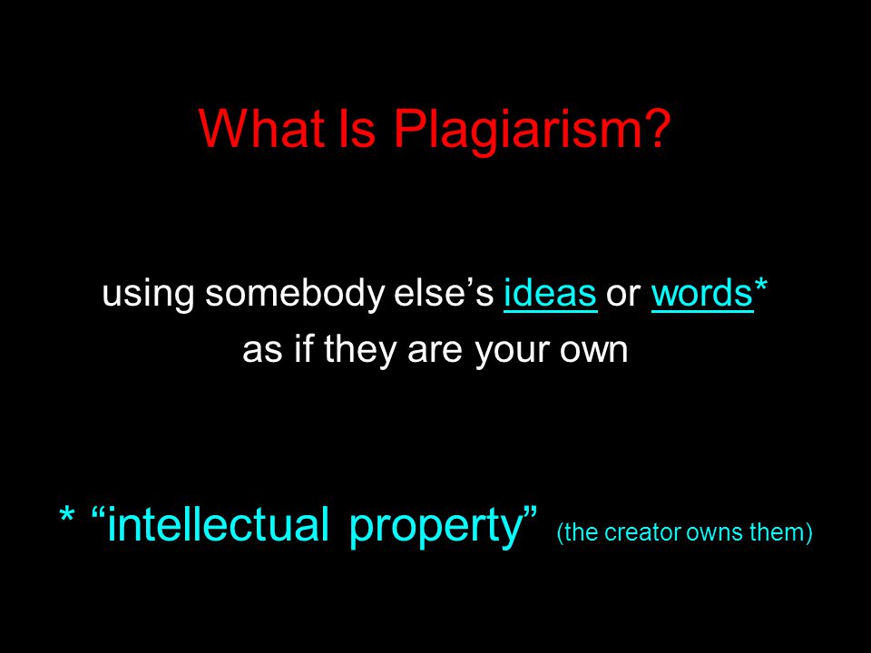 What Is Plagiarism.