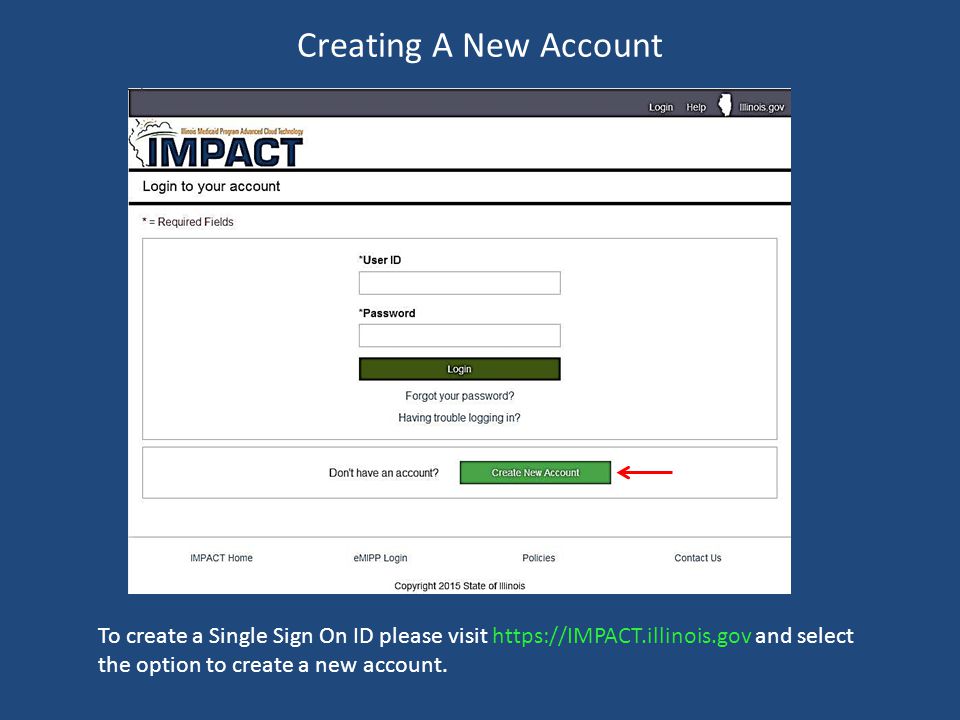To create a Single Sign On ID please visit   and select the option to create a new account.