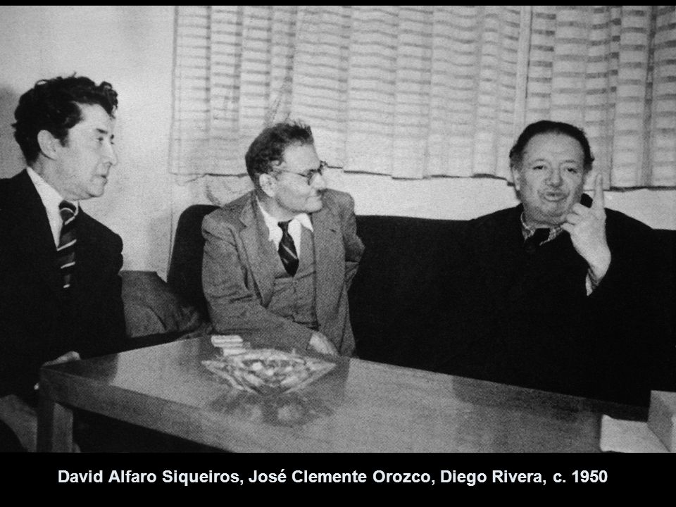 David Alfaro Siqueiros, José Clemente Orozco, Diego Rivera, c. 1950