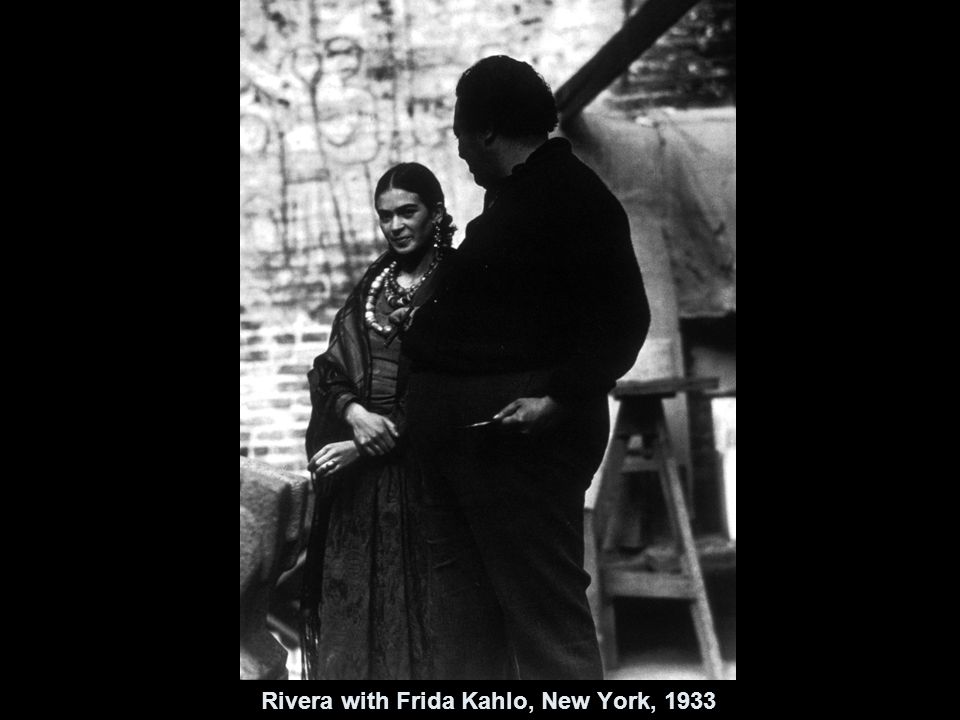 Rivera with Frida Kahlo, New York, 1933