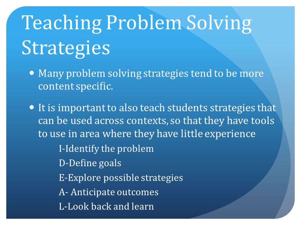 Psychology Problem Solving