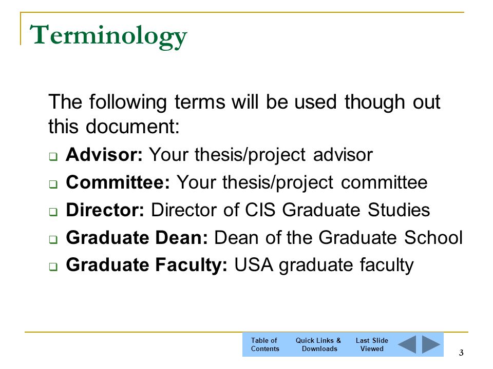 Thesis Prospectus