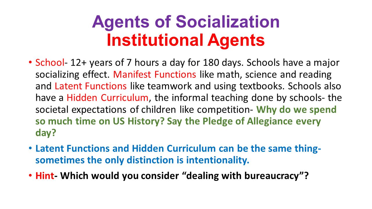 Agents Of Socialization Essay