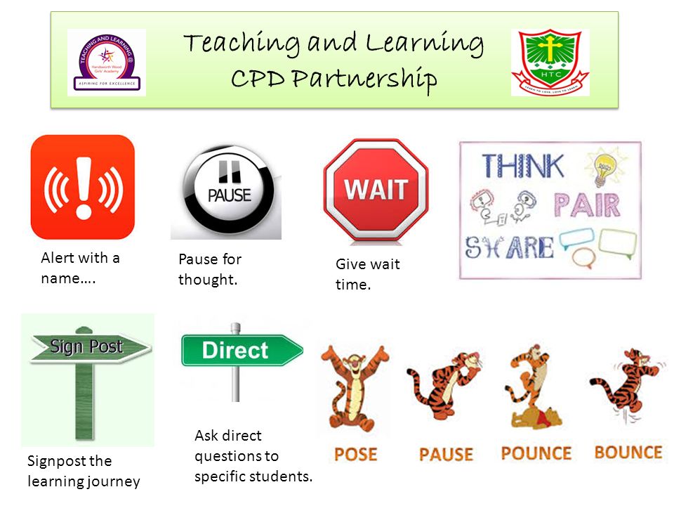 Teaching and Learning CPD Partnership Alert with a name….