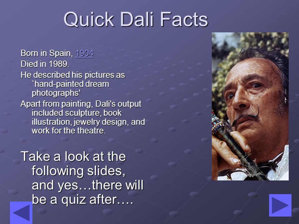 Salvador Felipe Jacinto Dalí Domènech, Marquis of Pubol or Salvador Felip Jacint Dalí Domènech …or you can call him…