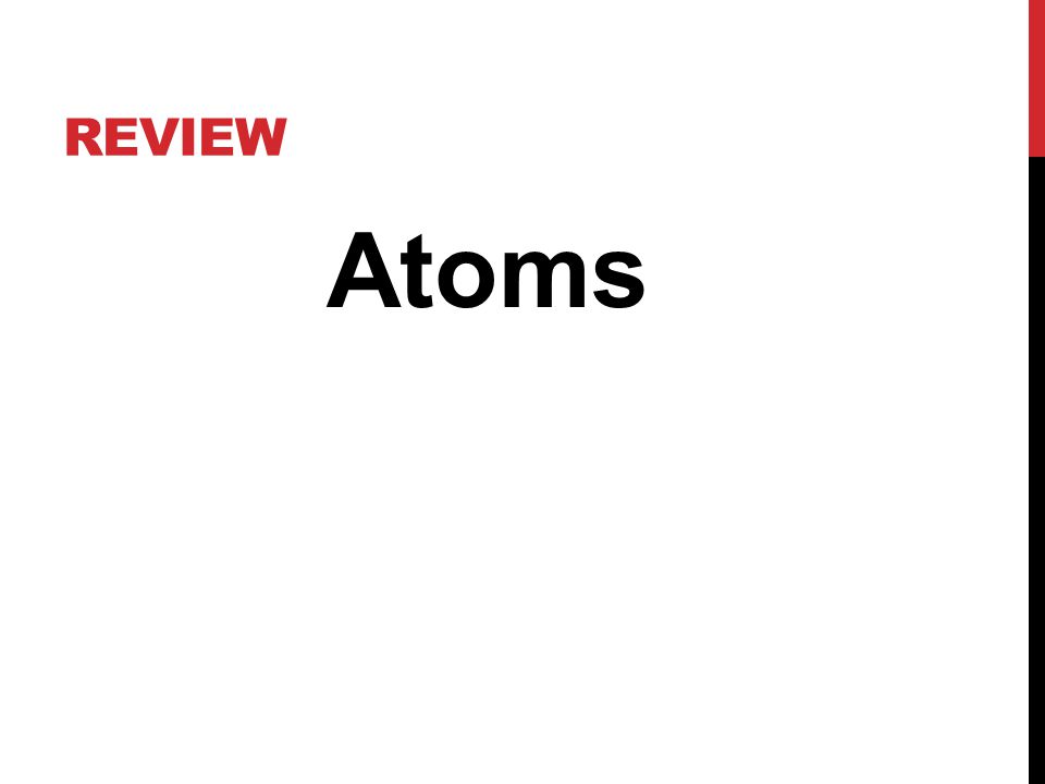 REVIEW Atoms