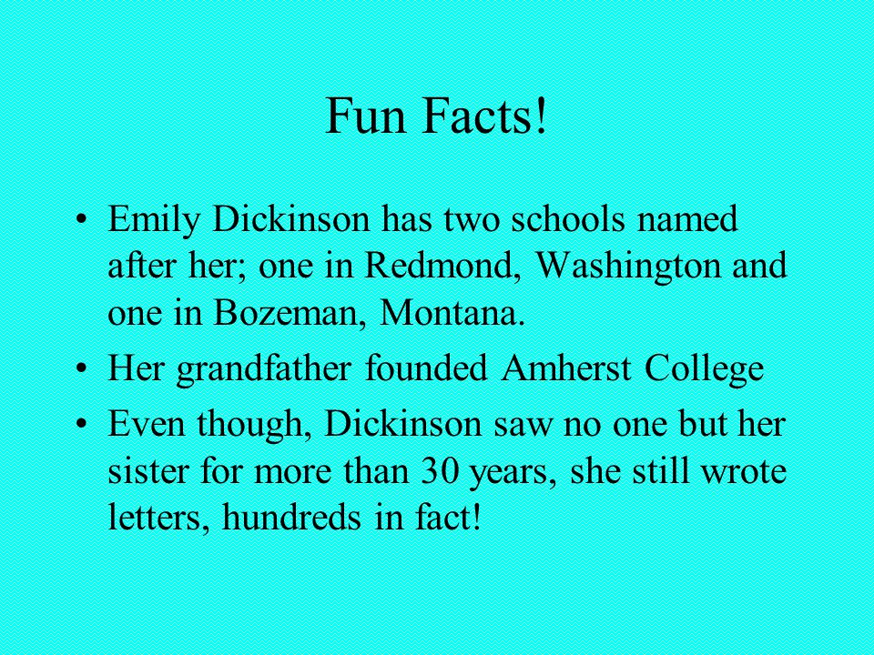 Fun Facts.