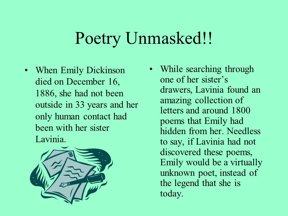 Poetry Unmasked!.
