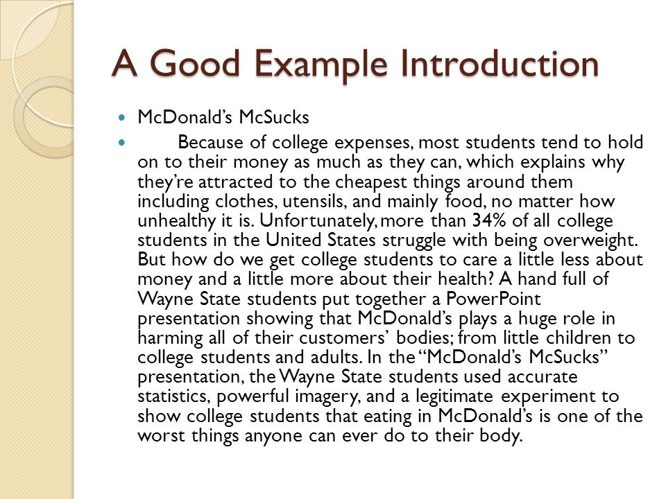 Introductions - The Writing Center