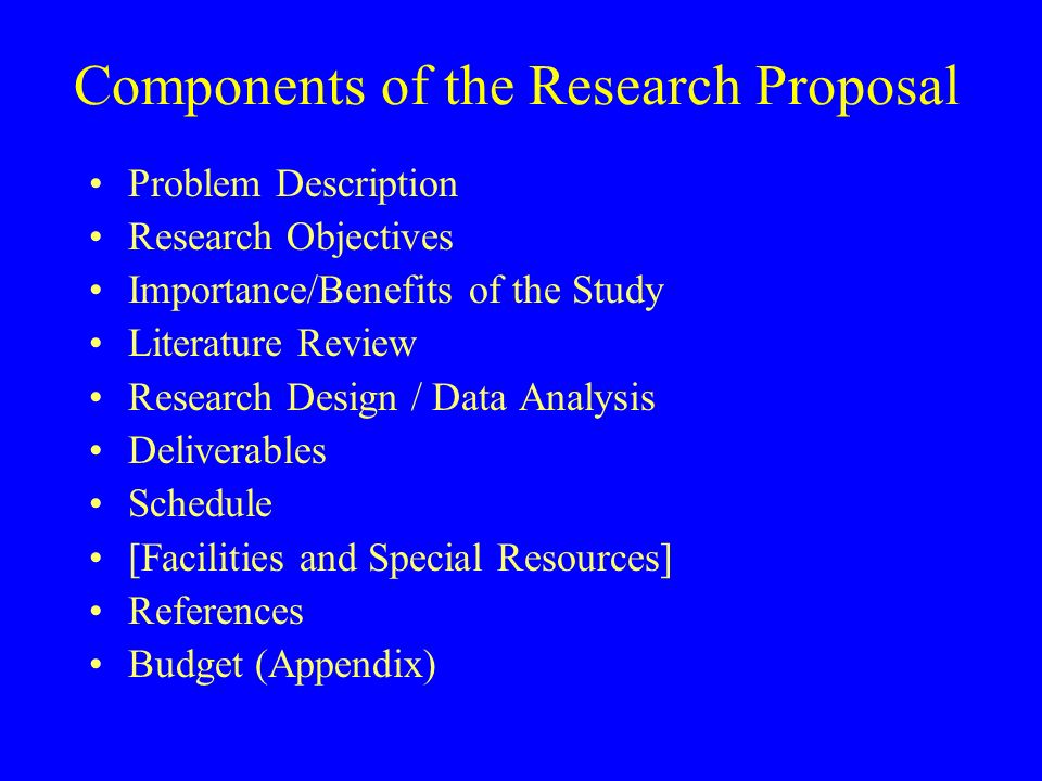 Data Analysis In Research Proposal