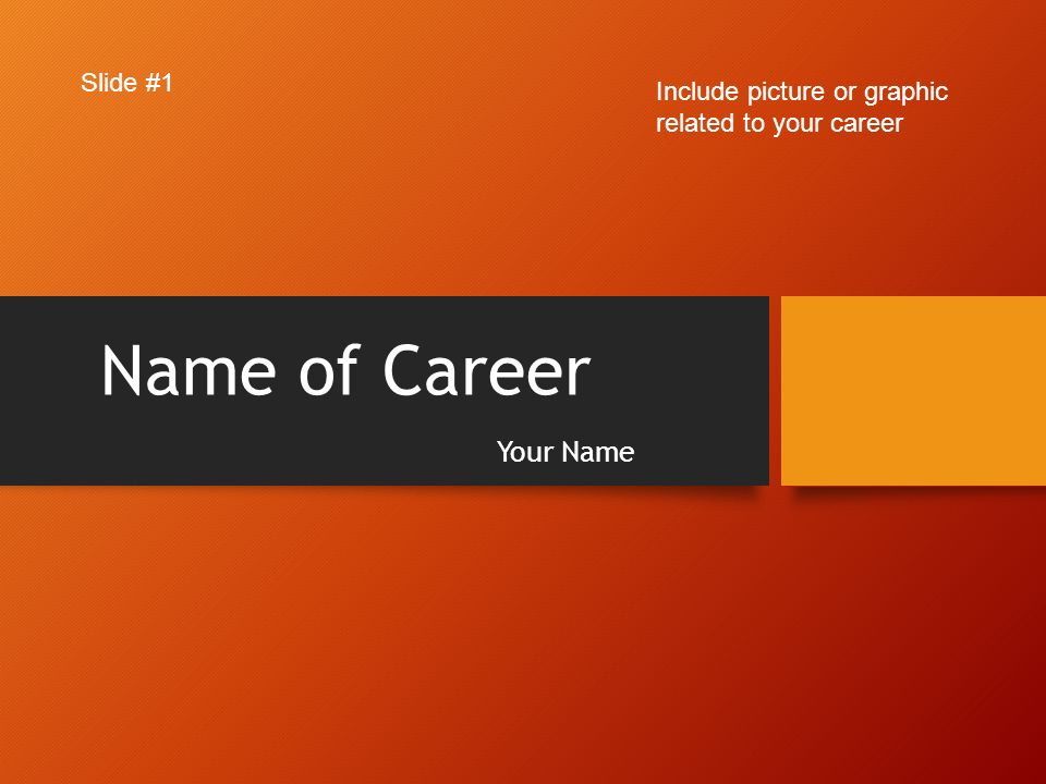 career powerpoint project