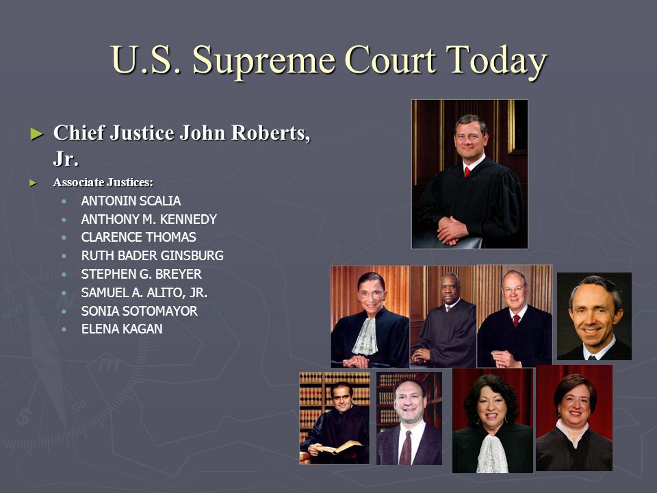 U.S. Supreme Court Today ► Chief Justice John Roberts, Jr.