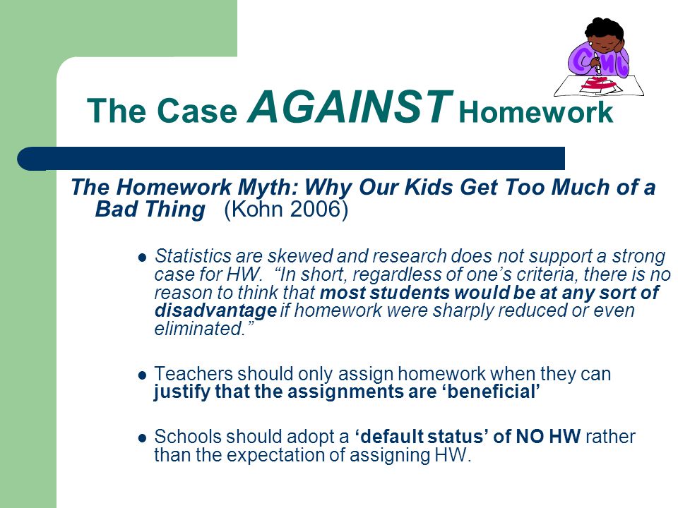 Homework controversy articles