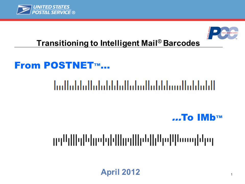 intelligent mailing barcode