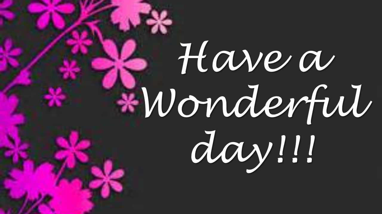 Have a Wonderful day!!!