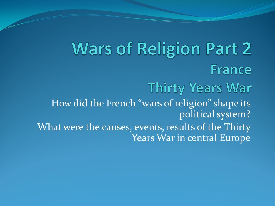 thirty years war essay thirty years war essay