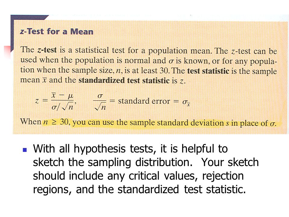 With all hypothesis tests, it is helpful to sketch the sampling distribution.