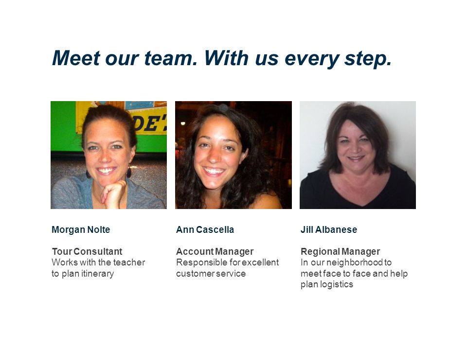 Meet our team. With us every step.