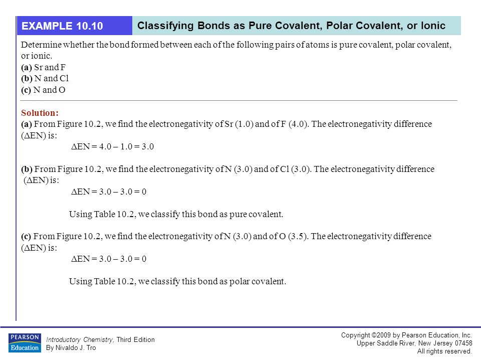 copyright 2009 by pearson education inc upper saddle river new determine whether the following pairs of elements can form ionic compounds