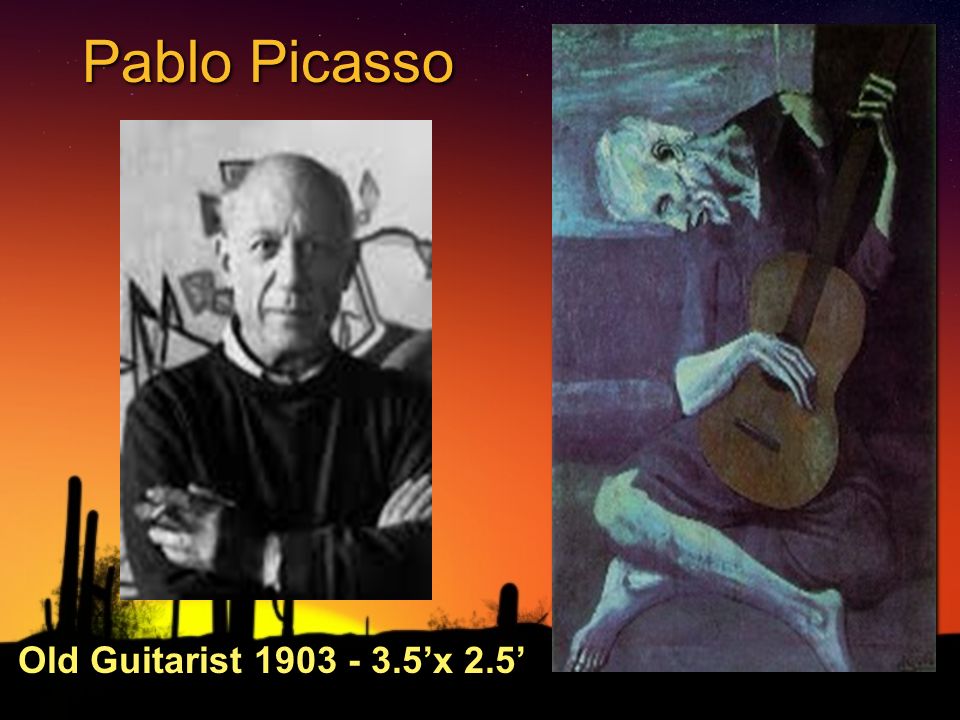 Pablo Picasso Old Guitarist ’x 2.5’