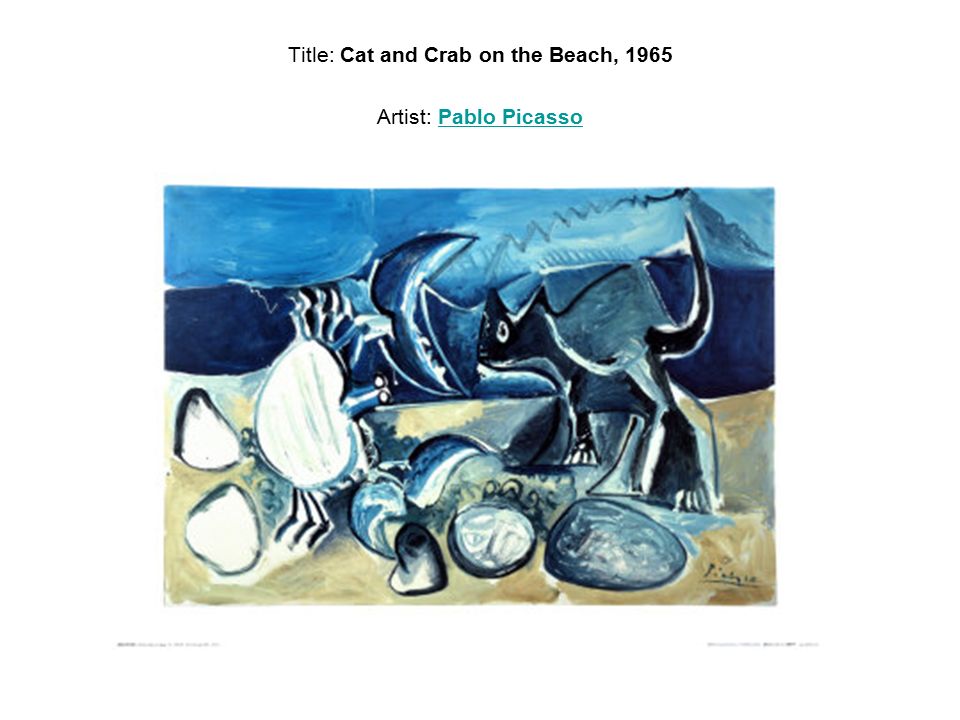 Title: Cat and Crab on the Beach, 1965 Artist: Pablo PicassoPablo Picasso