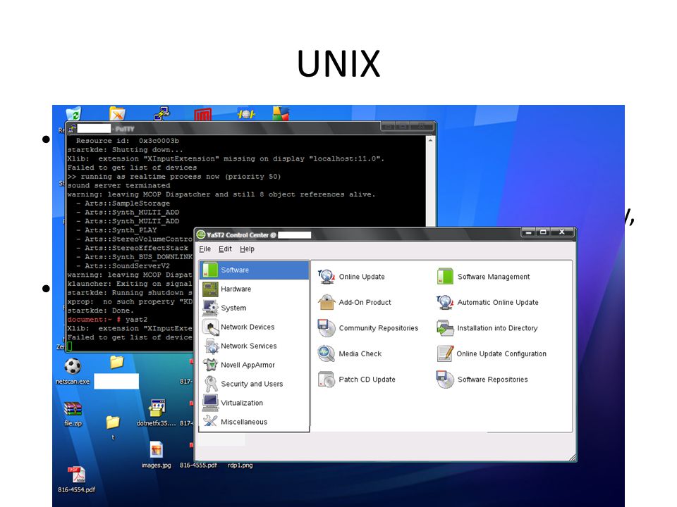 UNIX It is a multitasking operating system developed in the early 1970s by scientists at the Bell Laboratories (in Murray Hill, New Jersey, United States).