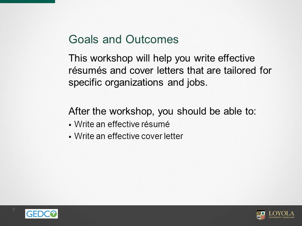 write an effective cover letters