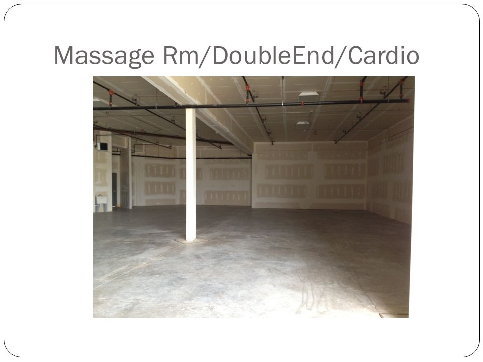 Massage Rm/DoubleEnd/Cardio