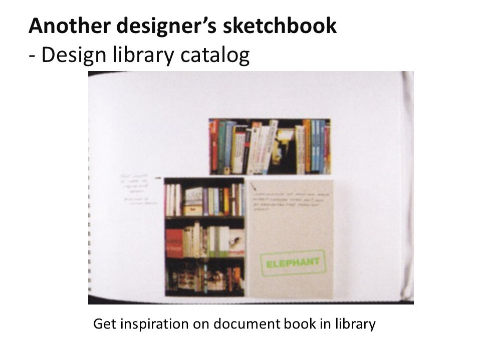Another designer’s sketchbook - Design library catalog Get inspiration on document book in library