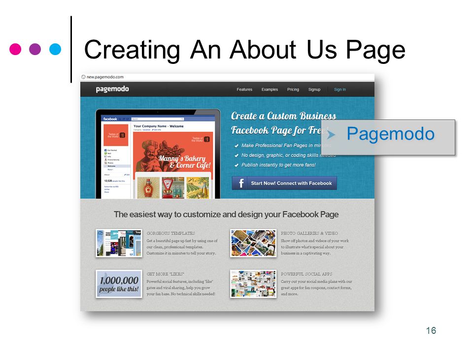 16 Creating An About Us Page  Pagemodo