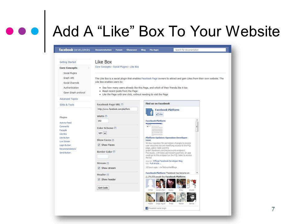 7 Add A Like Box To Your Website Hire