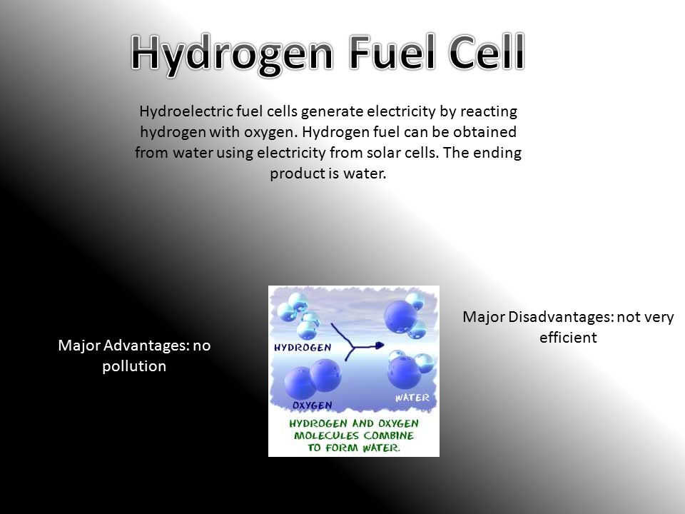 Hydroelectric fuel cells generate electricity by reacting hydrogen with oxygen.