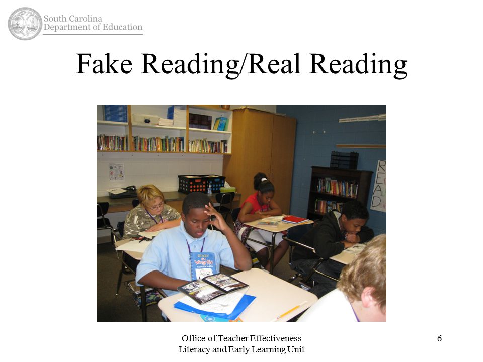 Fake Reading/Real Reading Office of Teacher Effectiveness Literacy and Early Learning Unit 6