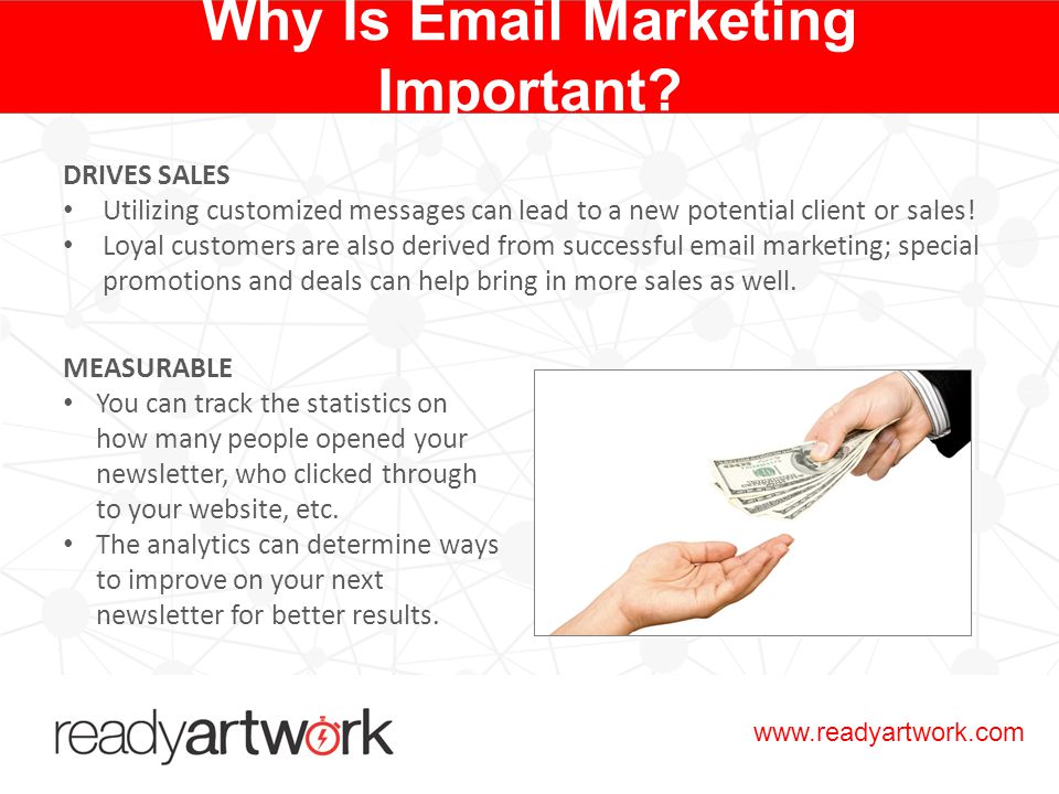 DRIVES SALES Utilizing customized messages can lead to a new potential client or sales.