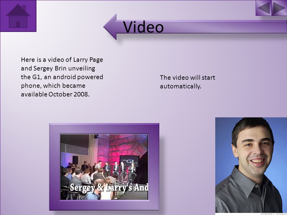 Other facts about Larry Outside Google, Larry Page is an investor in alternative energy companies like Tesla Motors, the developers of the Tesla Roadster, a 350km range battery powered electric vehicle.