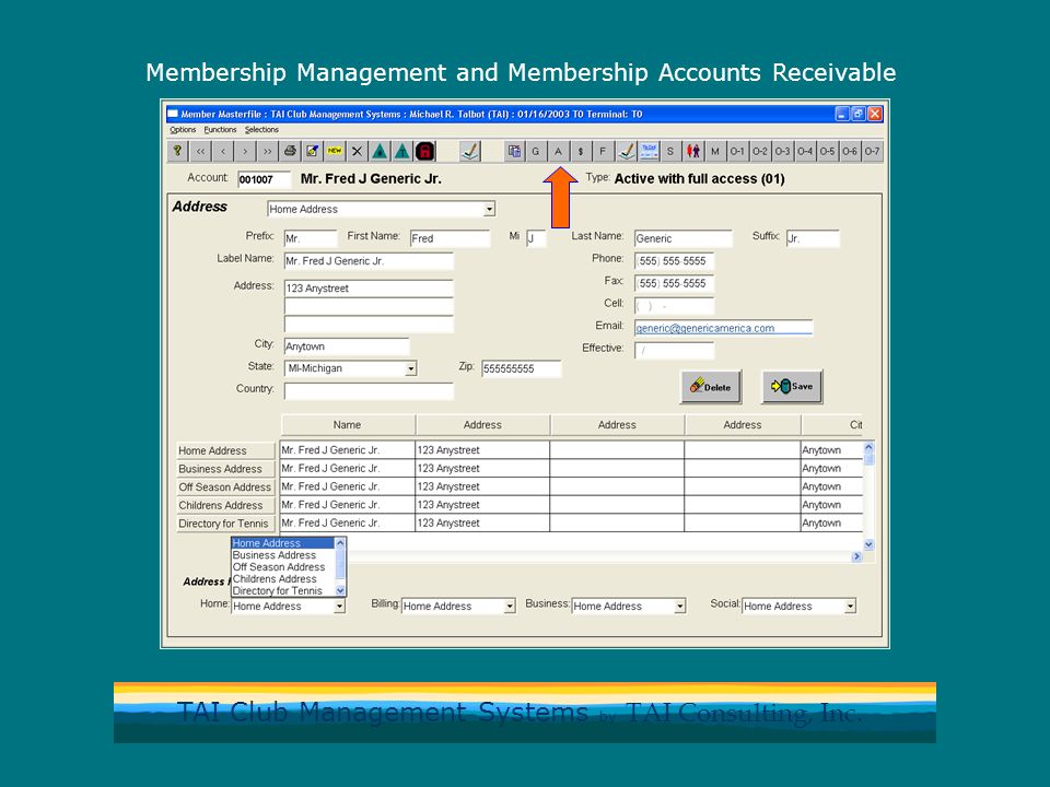 Membership Management and Membership Accounts Receivable