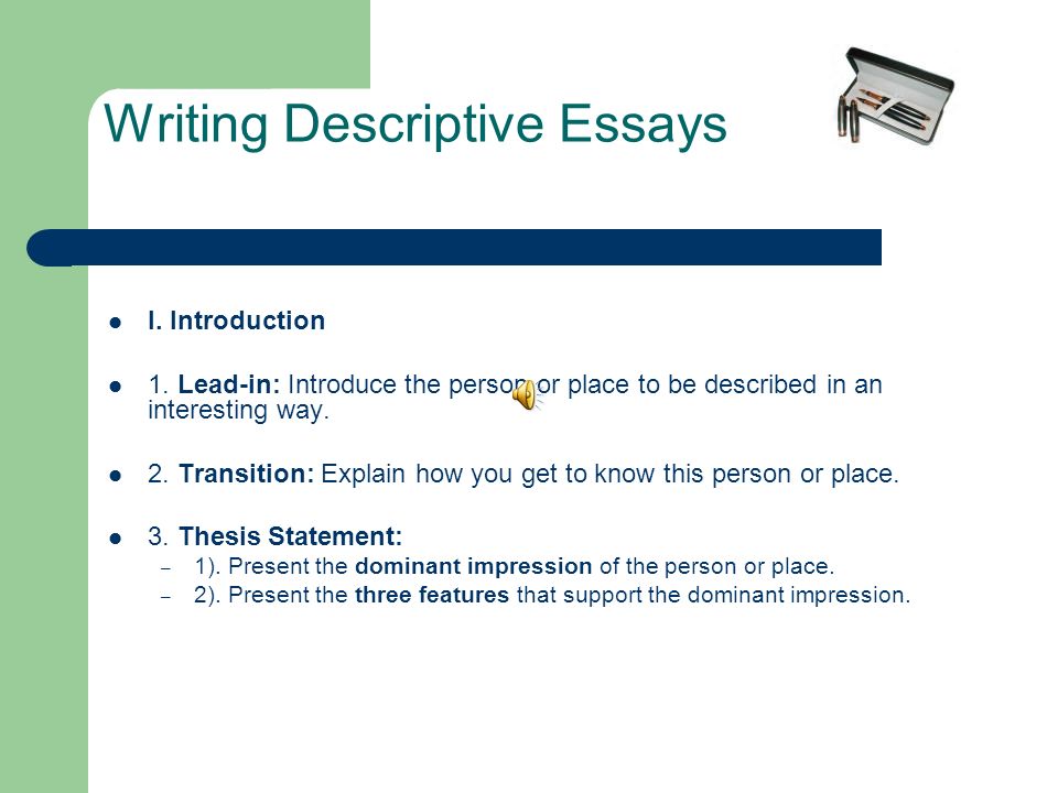 Descrptive Essay