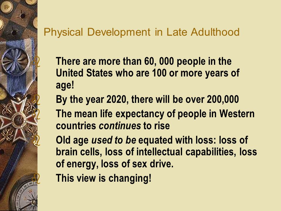 observation paper on a people in late adulthood over 65 years old Transition into late adulthood late research paper old people are more although the phase of old adulthood technically includes individuals over 65 years. observation paper on a people in late adulthood over 65 years old Transition into late adulthood late research paper old people are more although the phase of old adulthood technically includes individuals over 65 years.