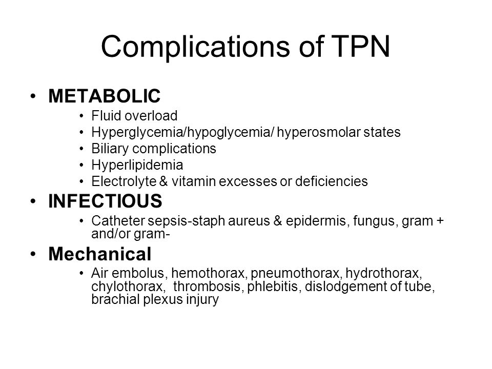 tpn complications