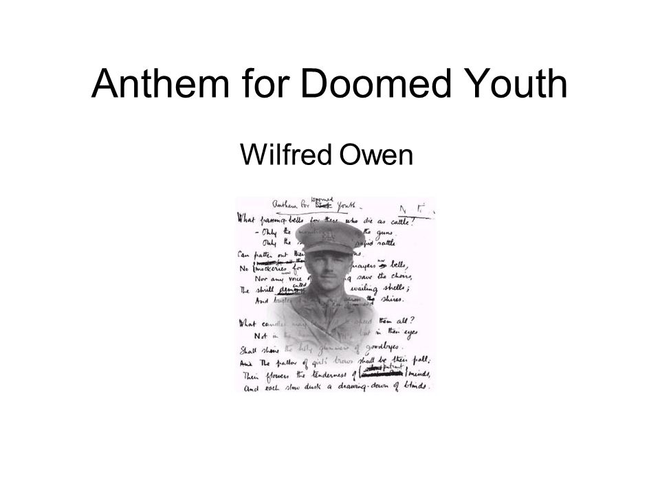 Anthem of the doomed youth essay