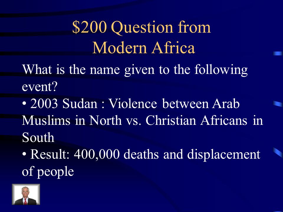 $100 Answer Rwandan Genocide