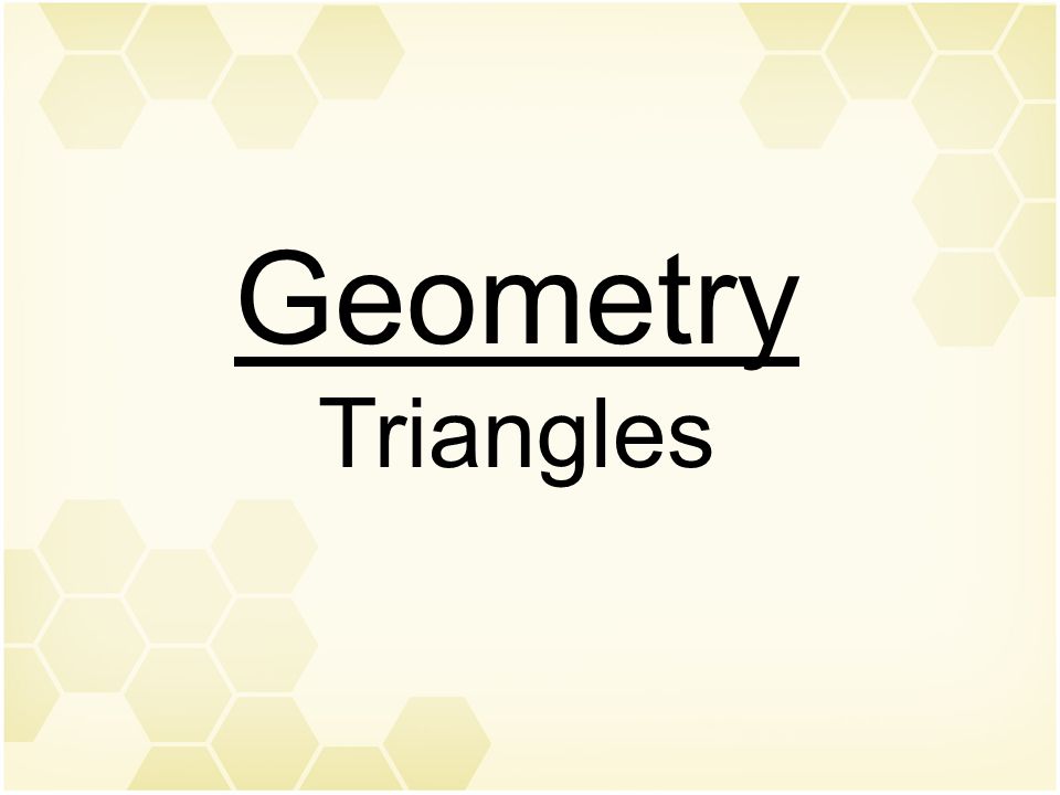 Geometry Triangles