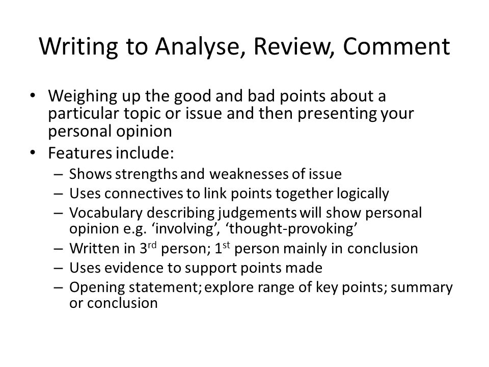 Write Great Reviews - Journalism - About com