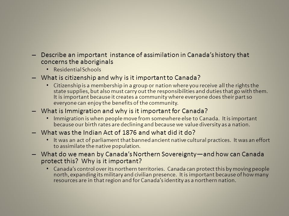 citizenship in the community answers