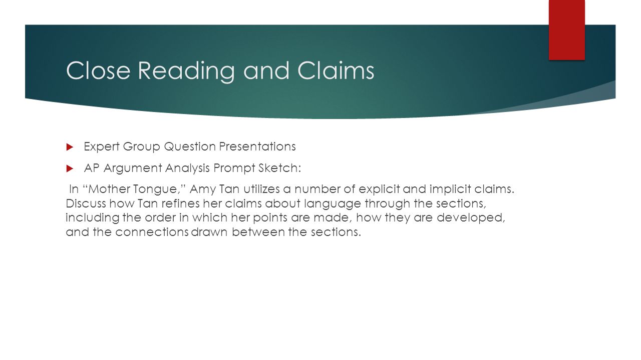English Language Essay Topics Essay Mother Tongue Language Amy Tan Mother Tongue Essay My Mother Sample Essay Papers also Thesis For Narrative Essay Beyond Power Calculations Assessing Type S Sign And Type M Amy Essay Topics High School