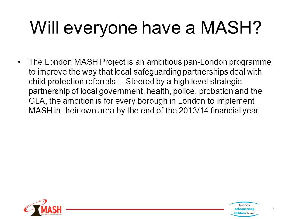 Will everyone have a MASH.
